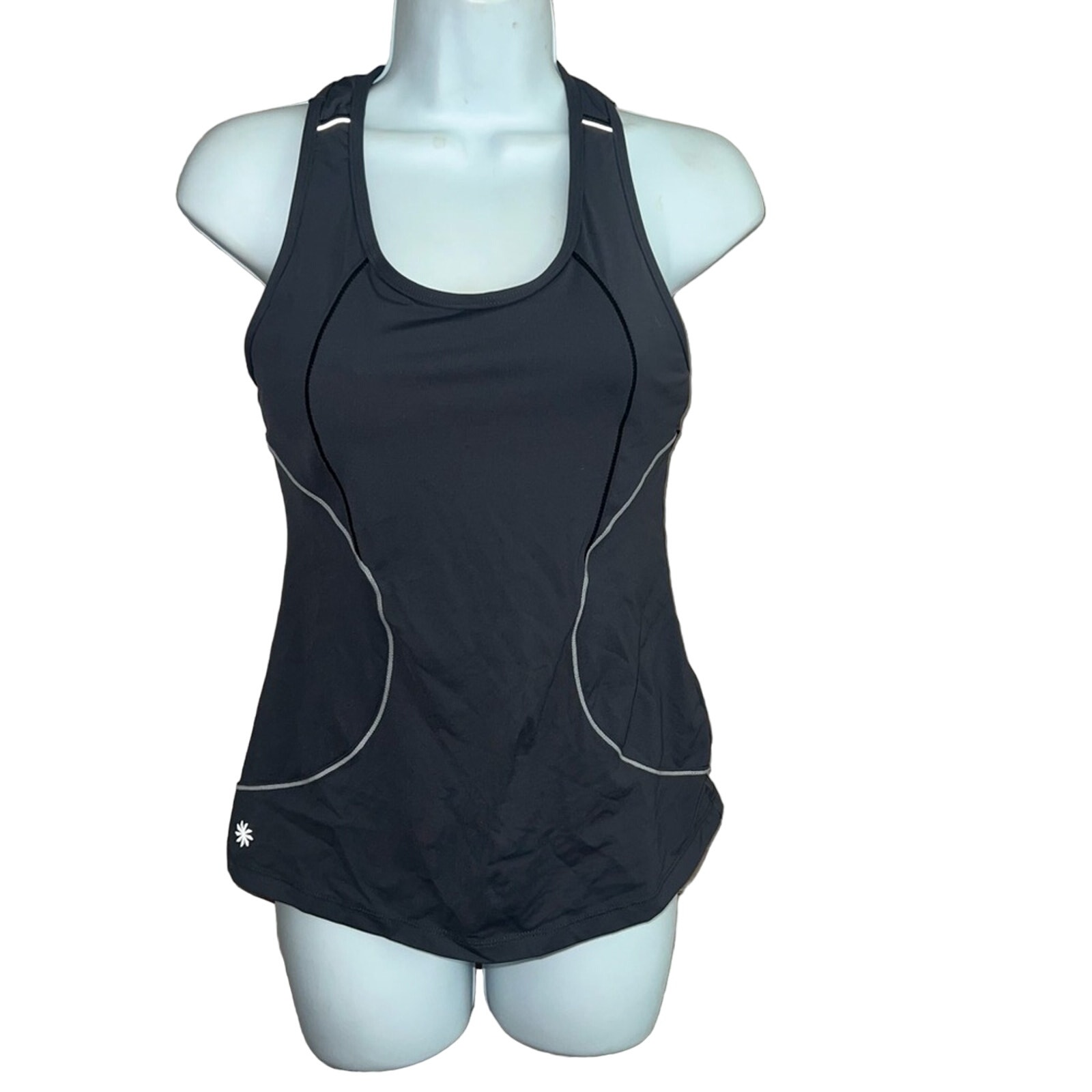 Athleta Tank Top Work Out Athletic Yoga Shirt Built In Bra Womenâs Small